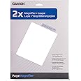 Carson 2x Power Rigid Frame 8.5x11 Inch Page Magnifier for Reading Newspapers, Magazines, Books and More (DM-21)
