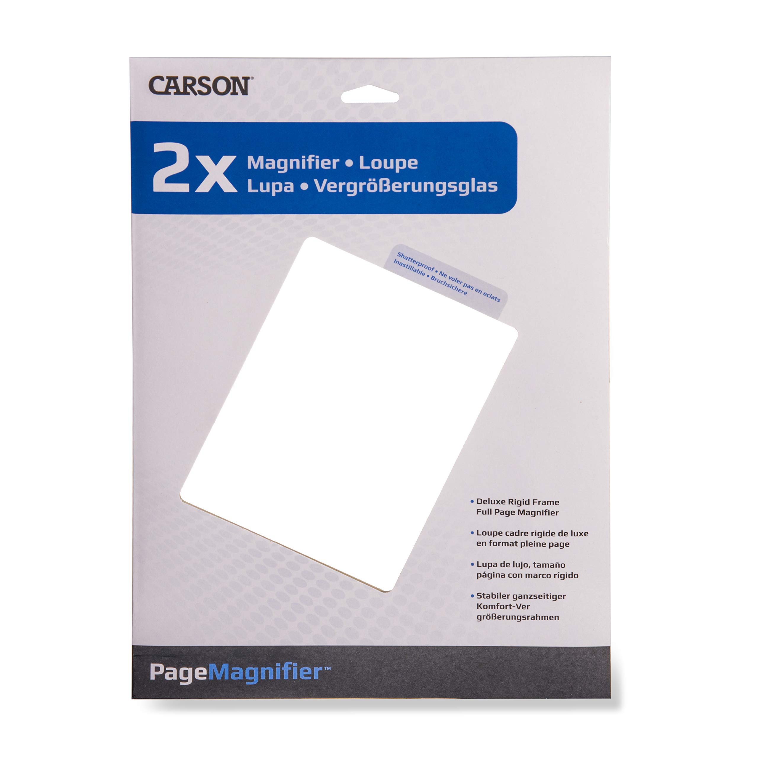 Carson DM-21 Shatterproof 2x Fresnel Page Magnifier