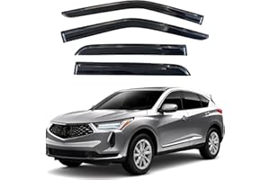 KPY Window Visor Compatible with Acura RDX 2019-2025, 4PC Rain Guard Side Window Vent Deflectors Tape-On Mugen Style, 2019 2020 2021 2022 2023 2024 2025