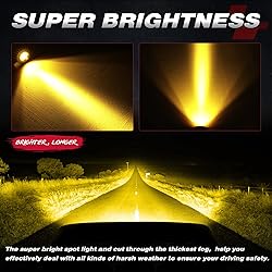 OFFROADTOWN Round Flush Mount LED Pods 2PCS 5Inch