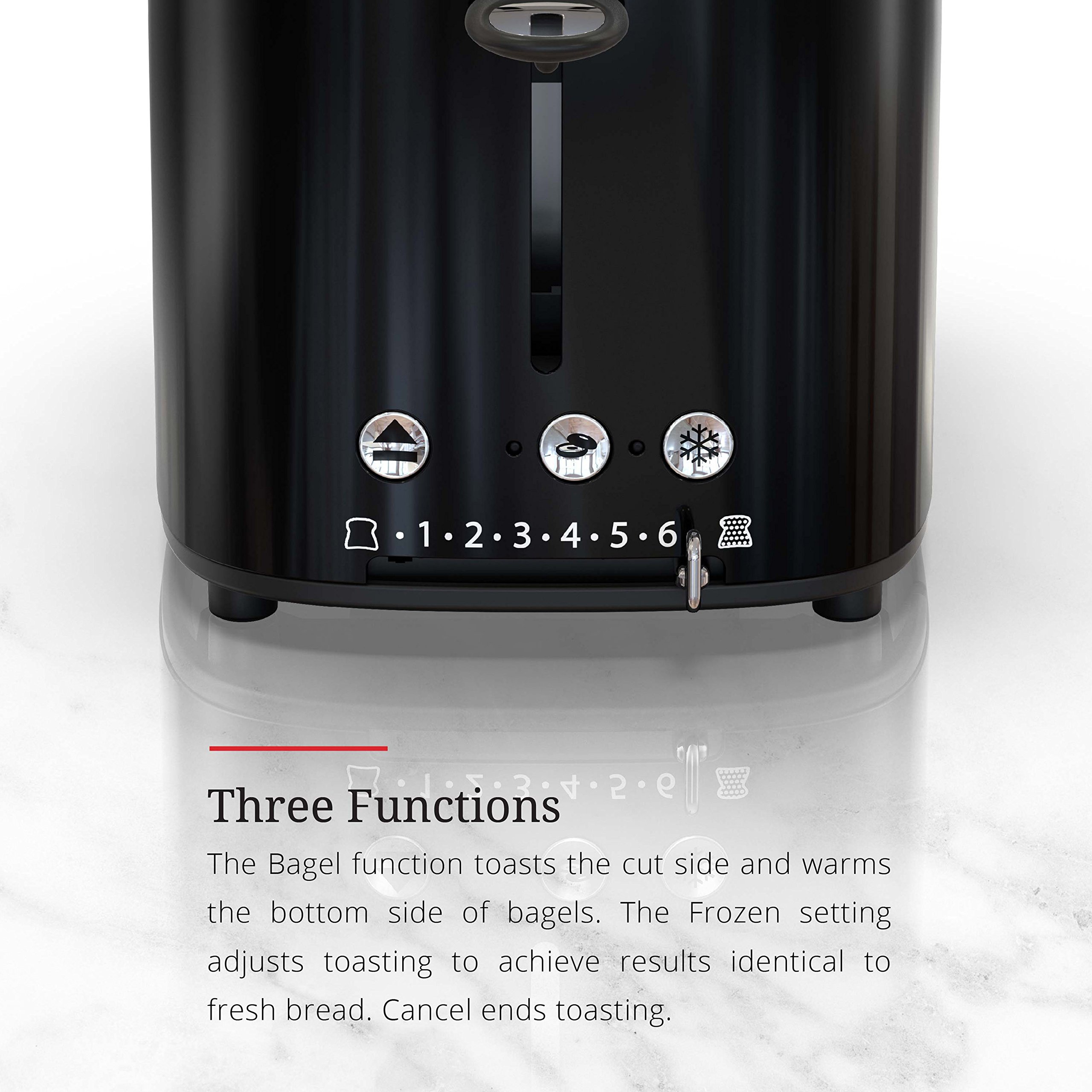 Russell Hobbs 2Slice Retro Style Toaster, Black Stainless Steel, TR9150BKR 50875821101 eBay