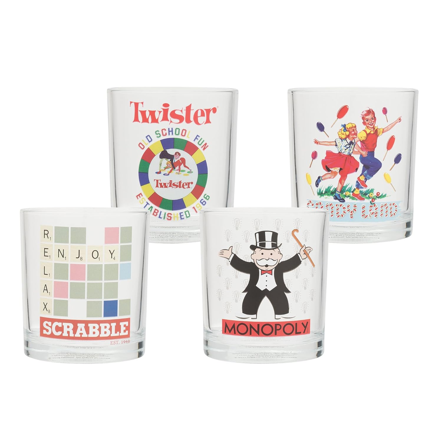 Vandor 43085 Hasbro Monopoly 4 Piece Ceramic Coaster Set ...