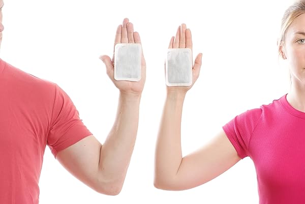 HOTTEEZE HAND WARMERS ECO FRIENDLY SELF ADHESIVE DISPOSABLE ODOURLESS PAIN RELIEF GLOVE WARMER FOR 10 HOURS OF HEAT, INSTANT AIR ACTIVATED POCKET HEATER – 1 PACK (10 PADS)