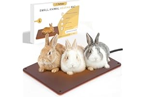 PetTemp Small Animal Heating Pad, Waterproof and Chew Resistant Heat Pad for Reptile, Rabbits, Guinea Pigs, Chickens, and Kit