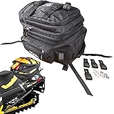 GEARS Universal Snowmobile Tunnel Bag | Expandable, Waterproof, Snowsport Luggage | Rear Cargo Storage Bag for Mountain & Tra