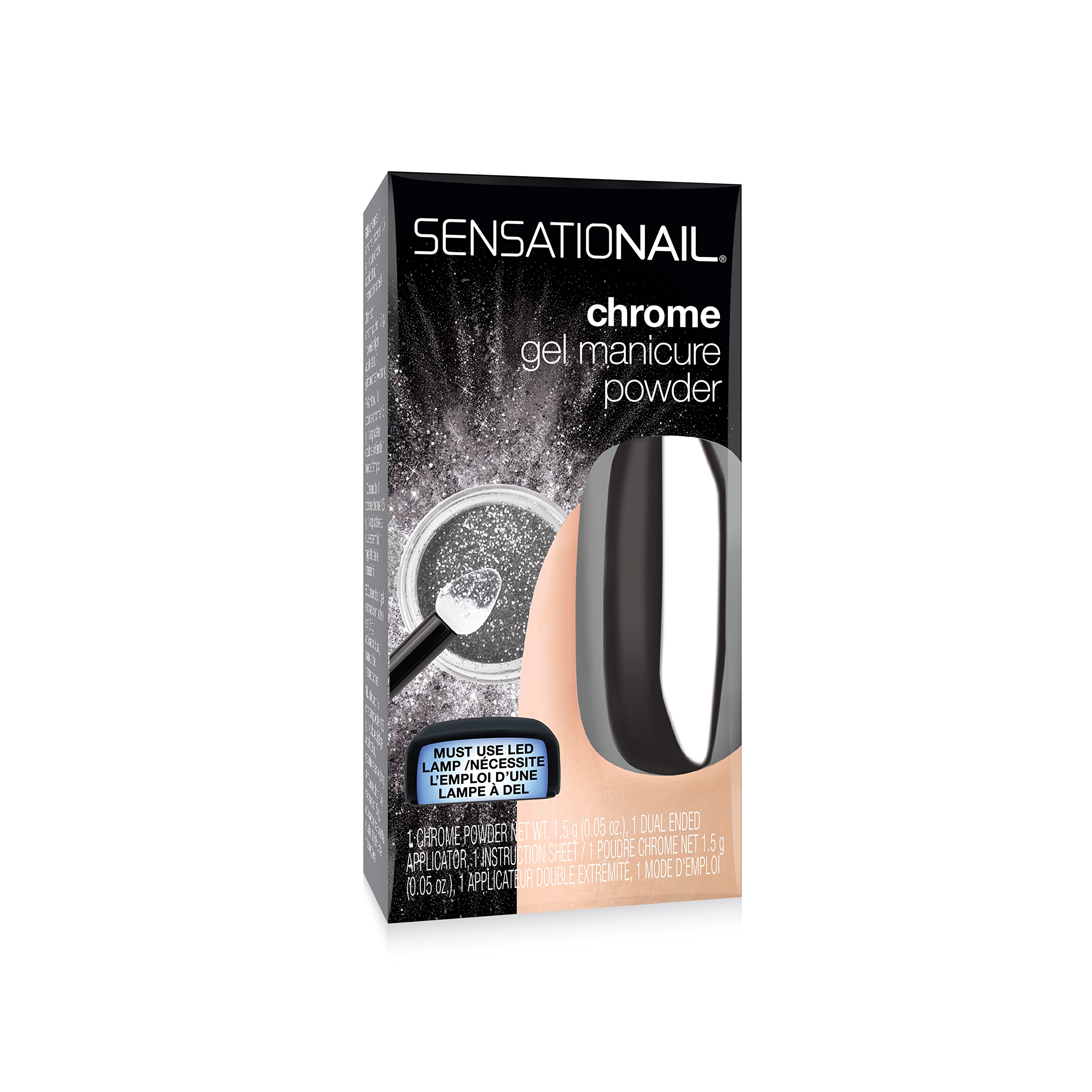 SensatioNail Chrome Powders, Silver