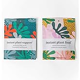 Instant Plant Care Bundle | Instant Plant Support + Instant Plant Food | Grow and Support Happy Houseplants and Indoor Planting Soil