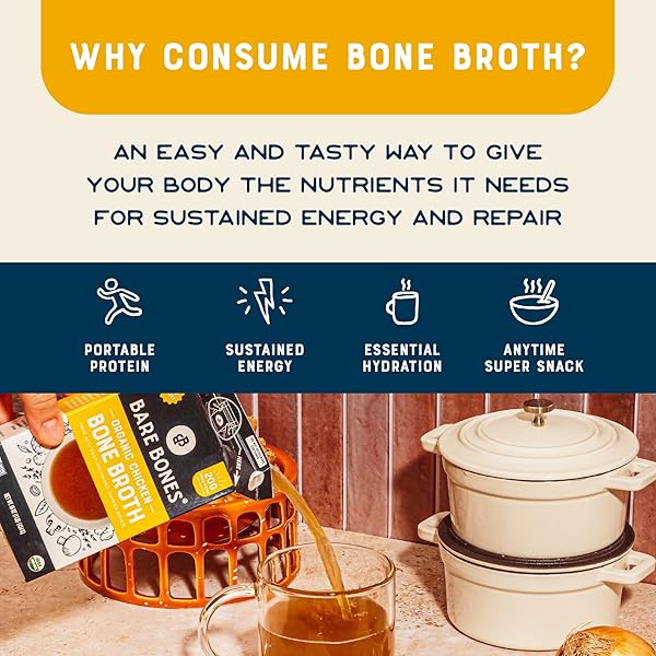BARE BONES ORGANIC CHICKEN BONE BROTH 16OZ
