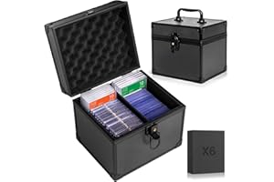 MIXPOET Graded Card Storage Box, Top Loader Storage Box, PSA Slab Case for Trading Cards & Sports Cards - Holds up to 150+ To