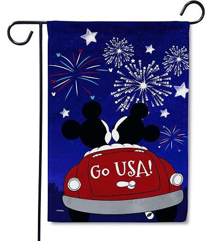 Amazon.com : Flagology, Disney Mickey and Minnie USA Welcome