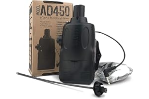Icotec AD450 Attachable Predator Decoy (Black) - Attaches to Hellion, Sabre and Night Stalker Predator Calls - Adjustable Speed - Includes 2 Toppers - Runs on 4 AA Batteries