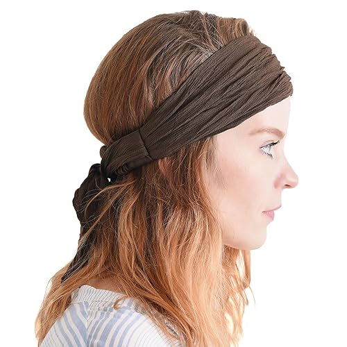 CHARM Womens Pirate Headband Headwrap Turban Head Scarf