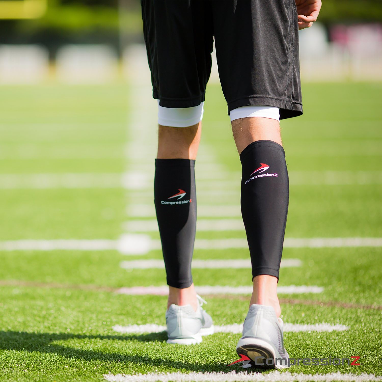 CompressionZ Calf Compression Sleeves (20-30mmhg) - Compression Socks for Shin Splints, Running, Nurses, Leg Pain & Pregnancy for Men, Women - Support Recovery and Improve Blood Circulation : Sports Padding Products : Clothing