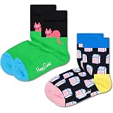 Happy Socks 2-Pack Kids Cat Sock