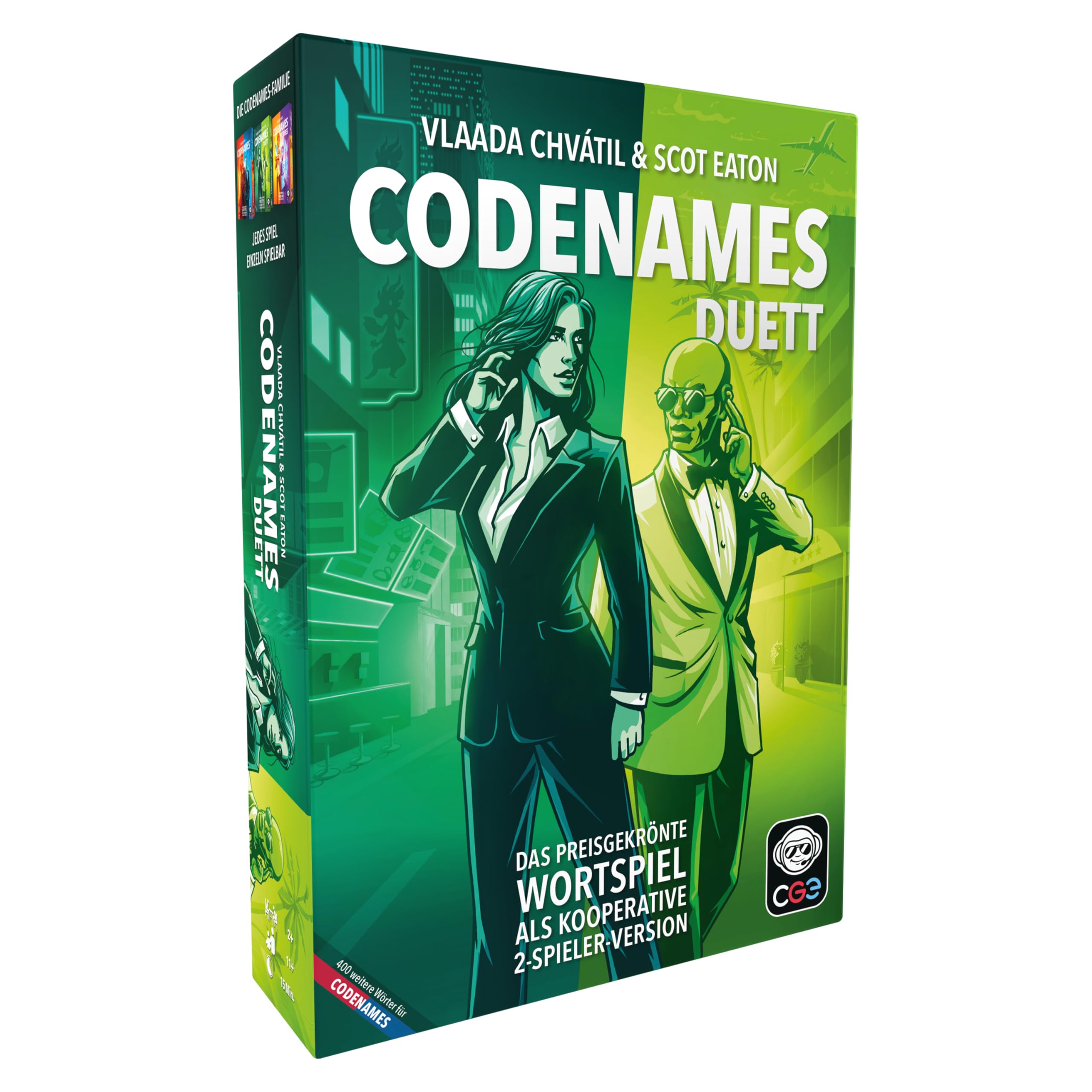 Czech Games Edition CGED0036 Codenames Duet Family Game German Multi-Coloured