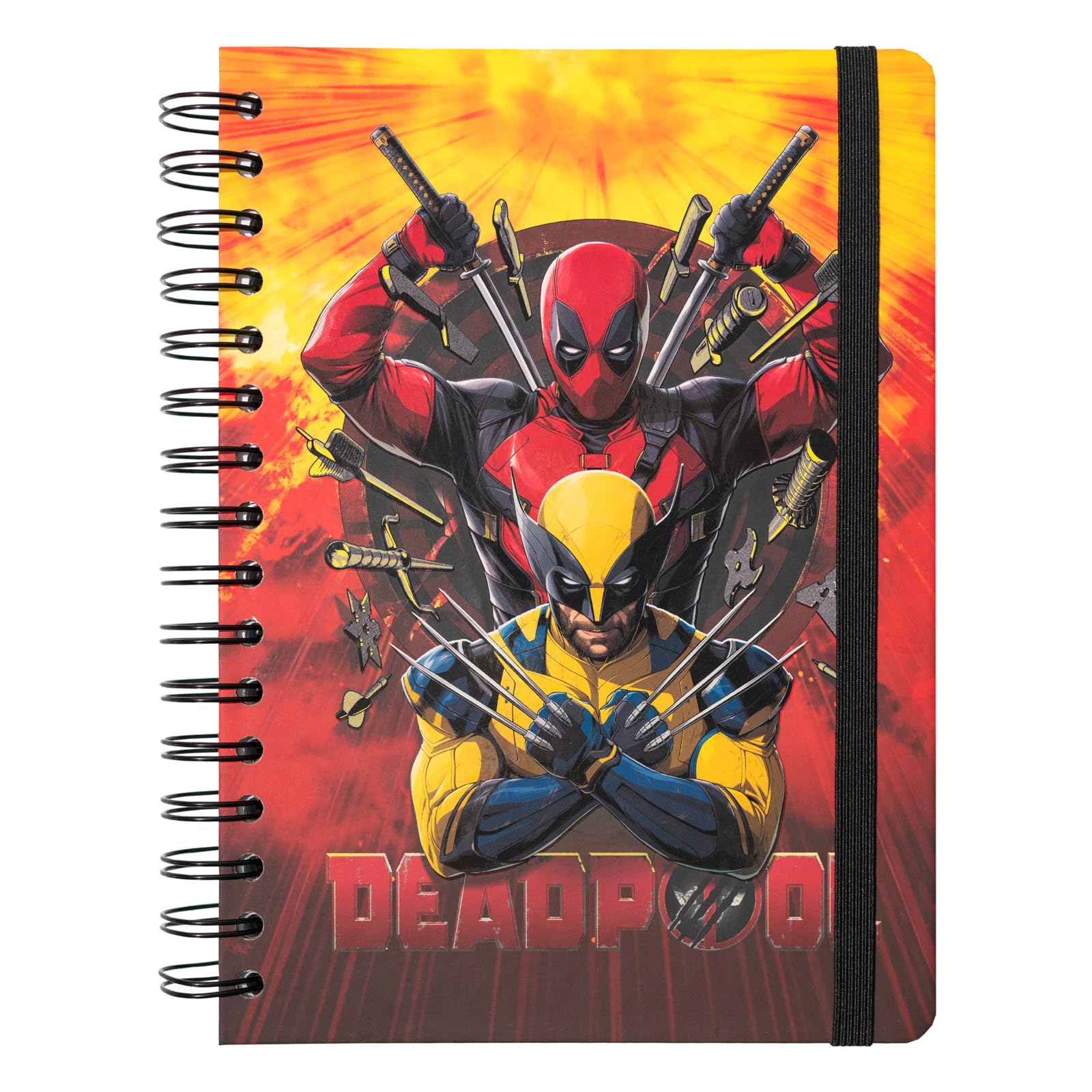 Grupo Erik A5 Notebook Hardback - Marvel Deadpool Stationery Supplies | Bullet Journal, Dotted Notebook A5 Sketchbook | Deadpool Gifts Under 10 Pounds, Marvel Gifts