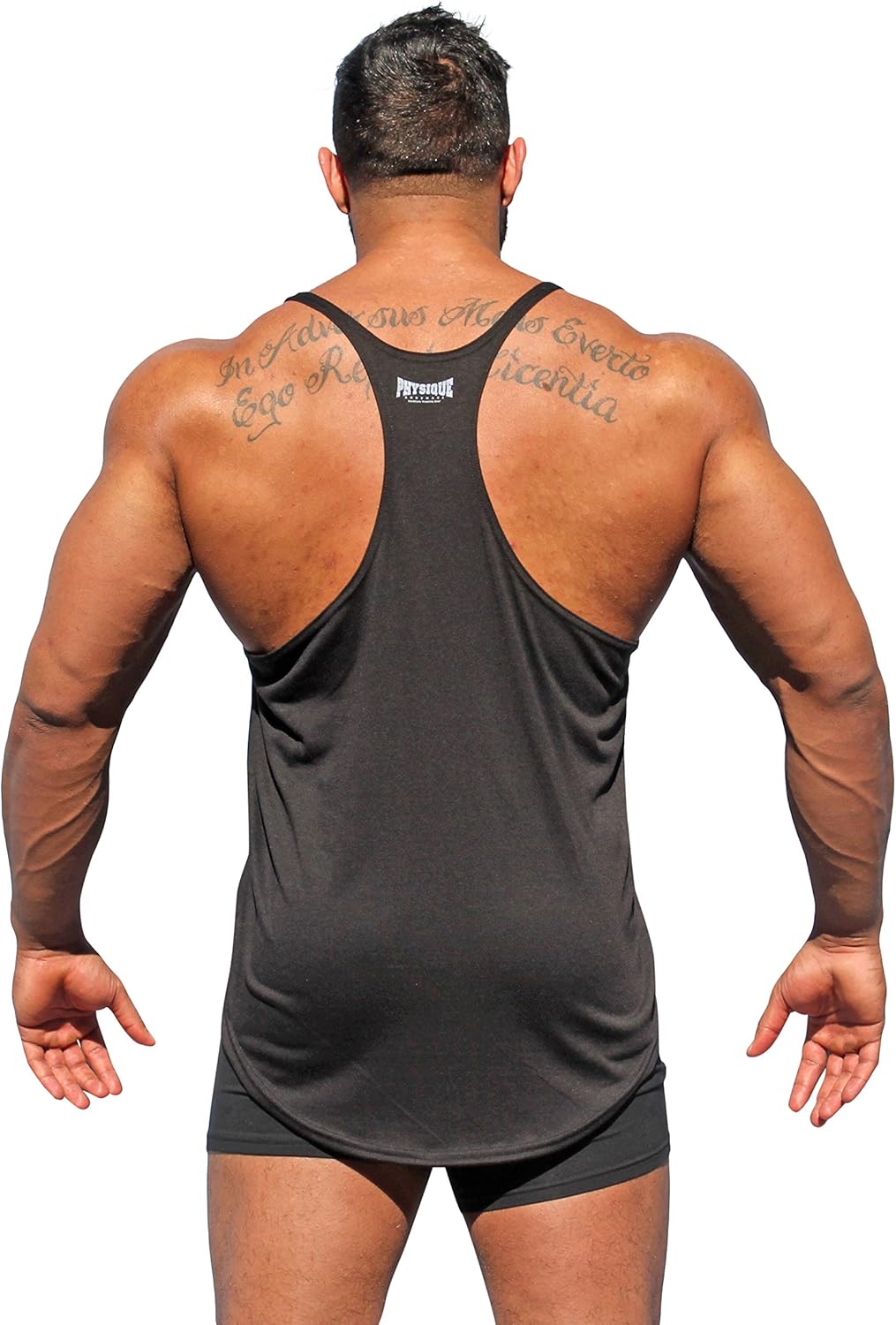 Physique Bodyware Mens Y Back Stringer Tank Top. Made in America: Clothing