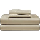 100% Egyptian Cotton King Size Bed Sheets - Naturally Breathable & Durable Winter Comfort, Ultra-Soft Hotel Comfort with 15" Deep Pocket King Sheets, Silky Sateen Weave Luxury You Can Feel - Linen