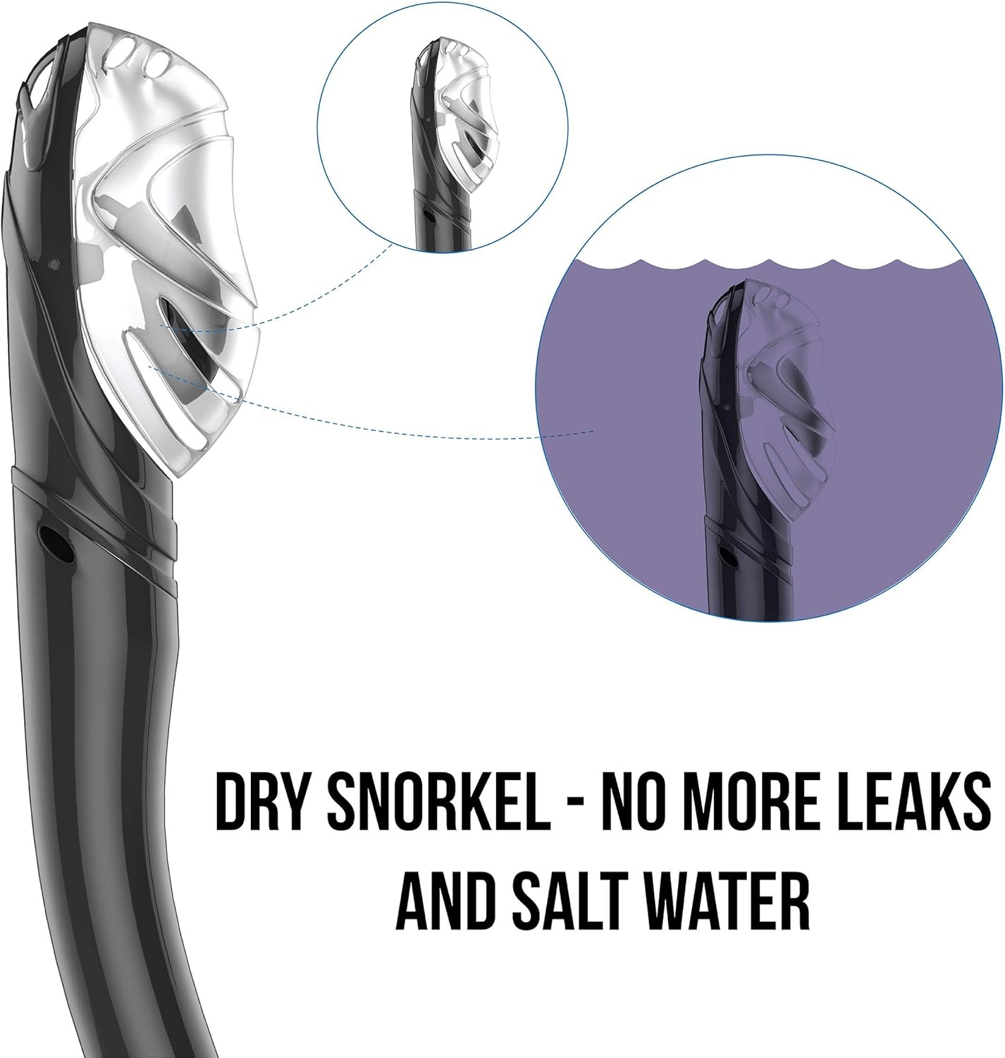 2020 Snorkel Set - Anti-Fogging, Tempered Glass Snorkel Mask - Clear View Scuba Diving up to 50 m - Easy Breathing - No Leaks Snorkel Kit + Carry Bag : Sports & Outdoors