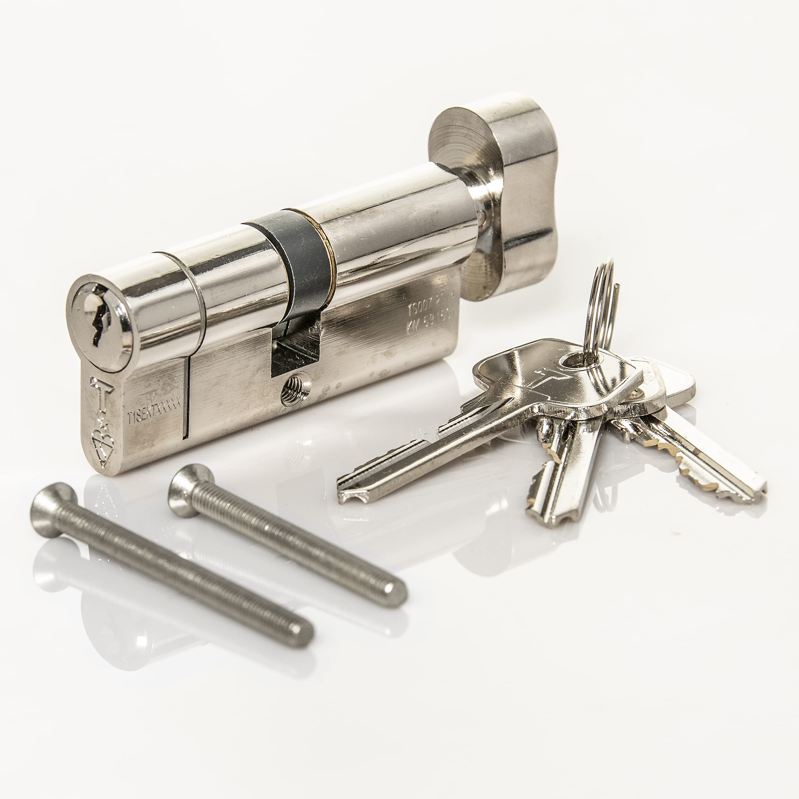 High Security 1 Star Thumturn Euro Cylinder Lock 45mm Internal x 50mm External 95mm Total
