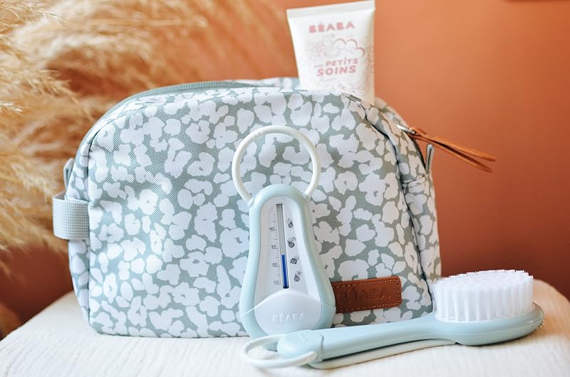 , Baby-Kulturbeutel, Baby-Pflegebeutel, Tasche Genf, wasserdichtes Material, 2 Innentaschen, Kirschblüte