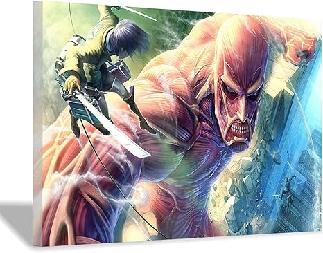 Amazon Co Jp 進撃の巨人ポスター アニメーションポスター 壁画 壁画装飾画60x90cm 24x36inch 内枠 ホーム キッチン