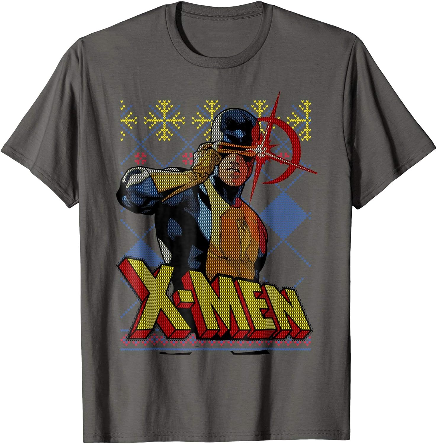 Marvel XMen Cyclops Ugly Christmas Sweater Graphic TShirt