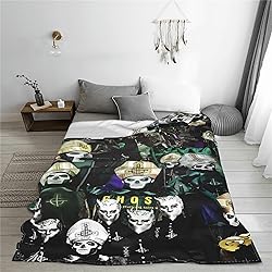 Slfkrog Ghost Flannel Throw Blanket for Couch and