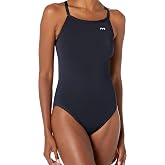 TYR Women's Durafast One Diamondfit Swimsuit - Lap Training One-Piece | Close-to-Body Fit | Medium Neckline | Keyhole Back | Moderate Cut Leg | 100% Polyester | UPF 50+ | Chlorine-Proof
