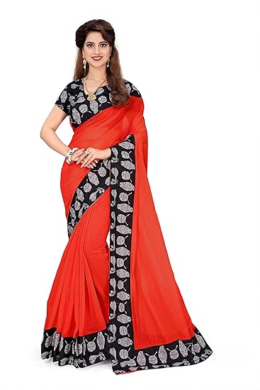 Febo Fashion Multi Color Chanderi Cotton Fabric Kalamkari Saree For Women
