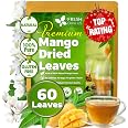 FreshDrinkUS, Premium 60+ Mango Whole Leaves Dried, 100% Natural & Pure from Dried Mango Leaves Tea, No Additives, No Caffein