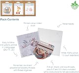 Trimits 3PK Cross Stitch Kits for Adults Beginners - Pre Printed 13x13cm view 3
