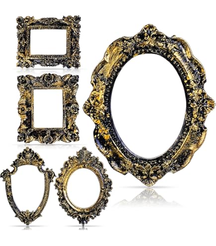 Amazon.com - 5 Pieces Vintage Resin Picture Frame Antique Vintage