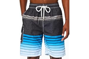 SIX ISLANDS Quick-Dry Swim Trunks - Comfortable Mens Boardshorts, 9" Inseam, Variety of Tropical & Classic Designs