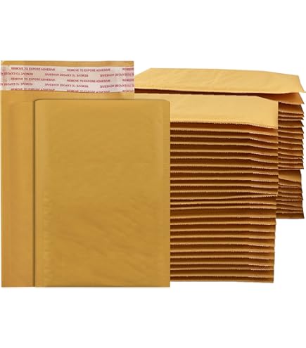 Propackagingsupply 1 X 50#2 8.5 X 11 Sobres Acolchados De Burbujas De Papel Kraft - Yaxa