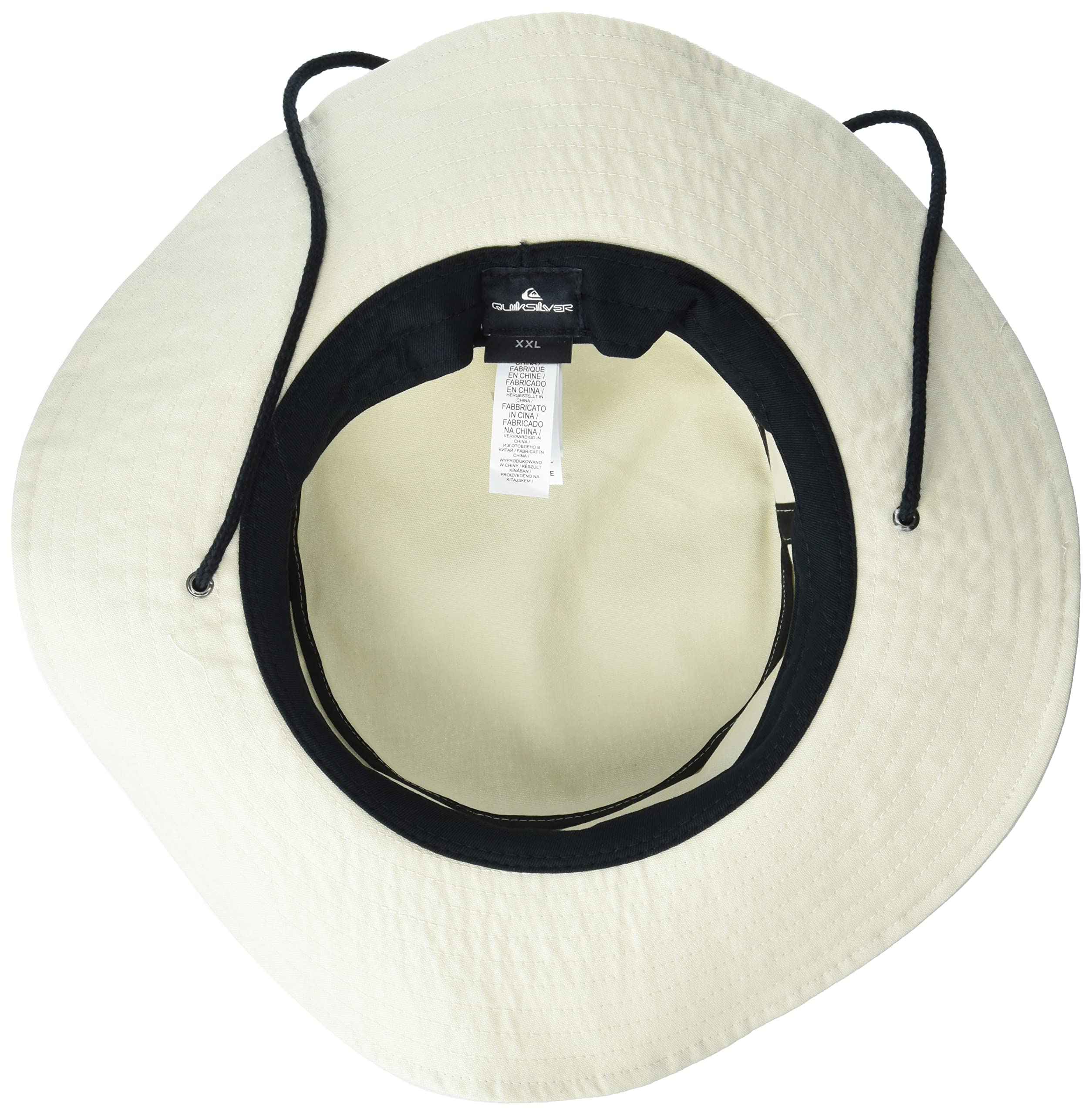 Quiksilver mens Bushmaster Protection Floppy Visor Bucket Sun Hat, Oyster Gray, Large-X-Large US