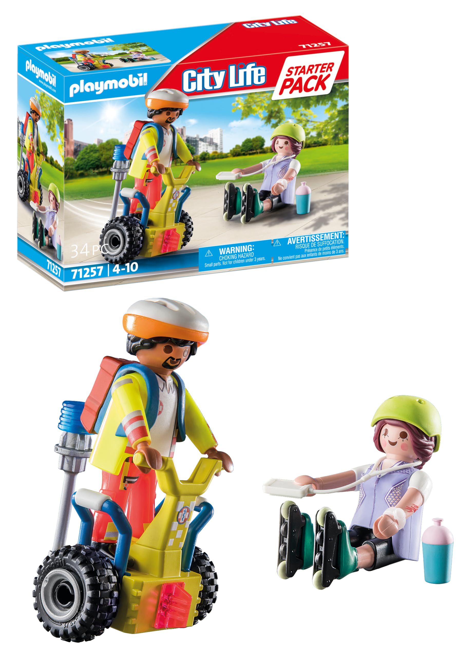 Playmobil 71257 Rescue with Balance Racer Starter Pack, Fun Imaginative Role-Play, PlaySets Suitable for Children Ages 4+