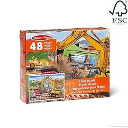 Melissa & Doug Building Site Floor Puzzle, 48 pc