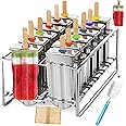 pizety 12 cavity mold stainless steel popsicle mold metal ice pop molds bpa free -ice Cream Ice Lolly Popsicle Mold pop molds with wooden sticks-ice pop maker molds popsicle mold stainless steel