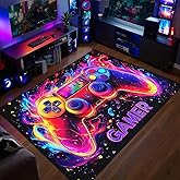 Gamer Rug for Boys Room - Gaming Rug, 3'X5' Colorful Gaming Carpet for Teens Boys Playroom, Cool Video Game Carpet for Bedroom Living Room Playroom Gameroom Decor Floor Mats