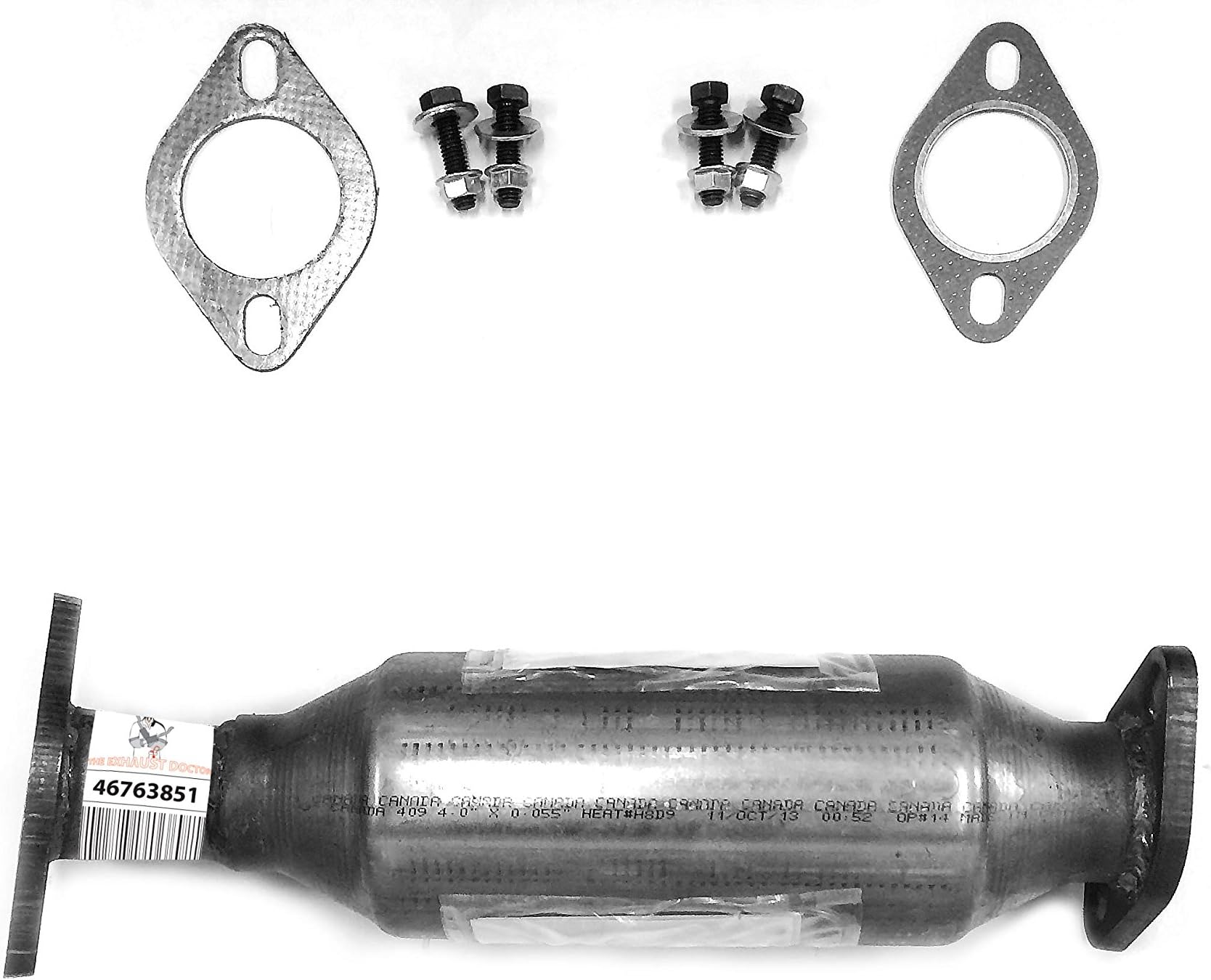 TED Direct-Fit Catalytic Converter Fits: 06-10 Hyundai Azera/06-07 Hyundai Sonata/07-09 Kia Amanti 2.4L REAR