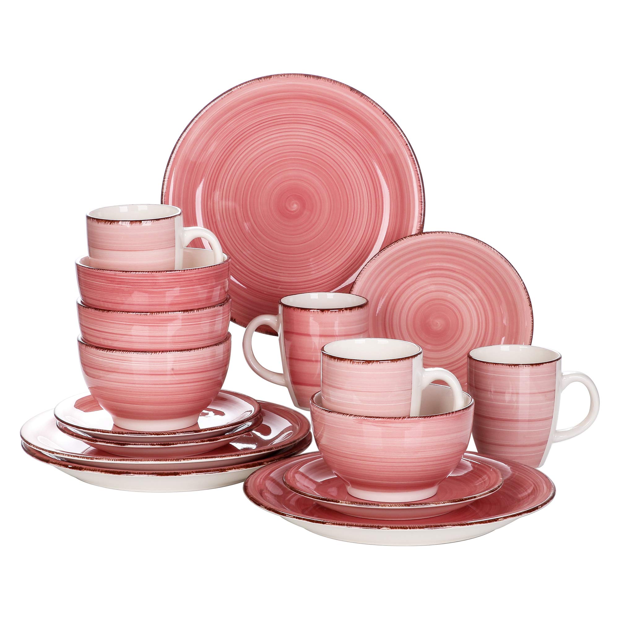 Buy vancasso Bella Dinner Set for 4, Stoneware Plate Set Handpainted