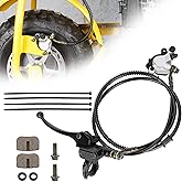 Hydraulic Brake Master Cylinder Caliper With Brake Pad Assembly Hose Tube for 97cc 2.8HP Baja Doodlebug Dirtbug DB30 Mini Bik