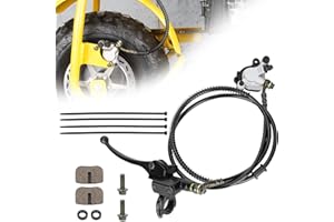 RUTU Hydraulic Brake Master Cylinder Caliper With Brake Pad Assembly Hose Tube for 97cc 2.8HP Baja Doodlebug Dirtbug DB30 Mini Bike Dirt Bike Moto - High Braking Force
