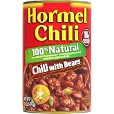 HORMEL Chili | 100% Natural Chili with Beans, 15oz x12 | Canned Chili. 16g Protein / serving, High Protein Ready to Eat Meals. Perfect for Rice Bowls, Hot Dog Chili, Burgers, Dinner
