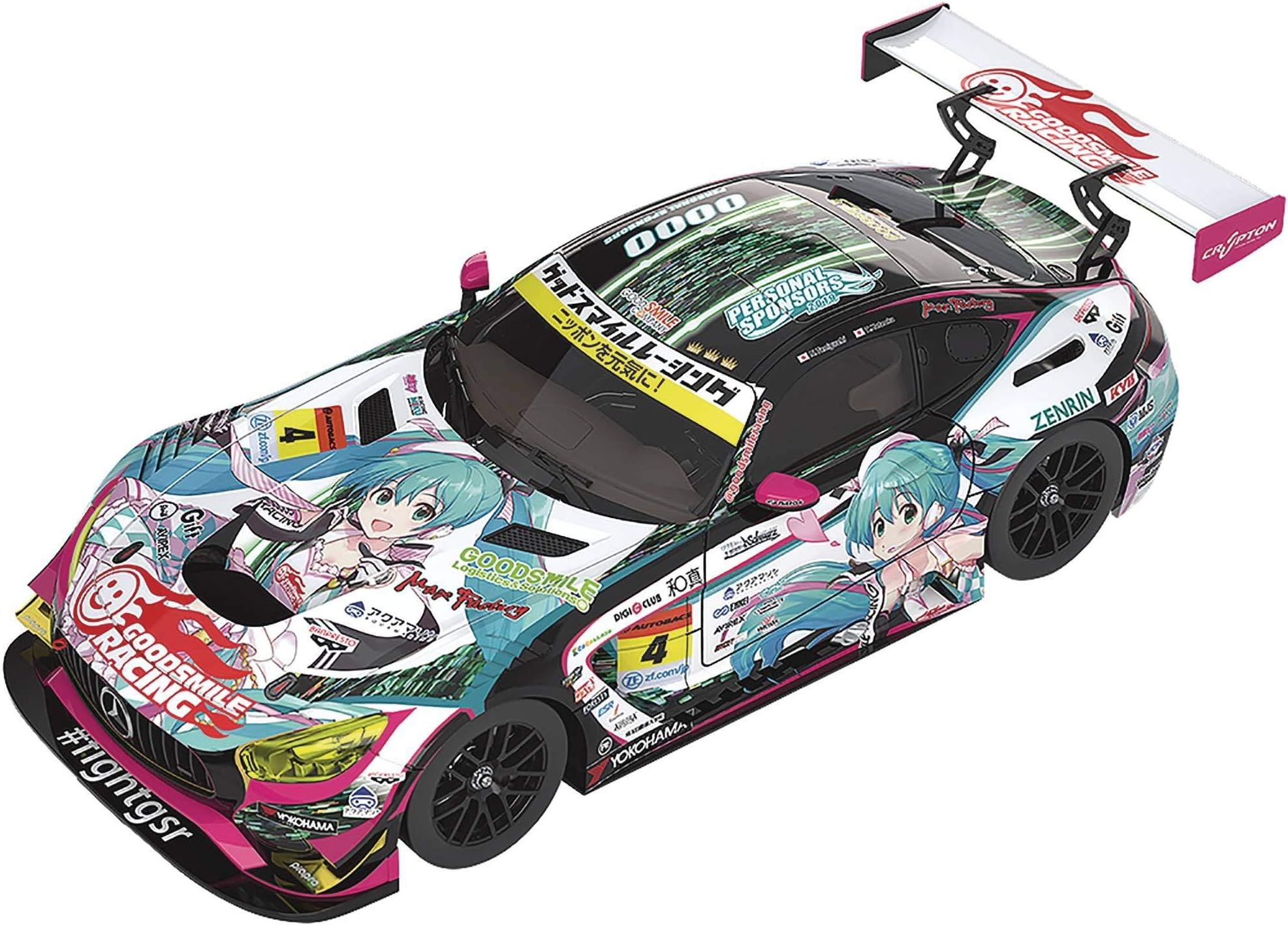 Good Smile Hatsune Miku Gt Project: 1: 43Rd Scale Hatsune Miku Amg 2019 Version Miniature Car