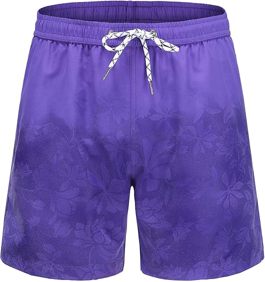 Men's Water Color Changing Swimming Trunks Beach Pants,Swim Trunks