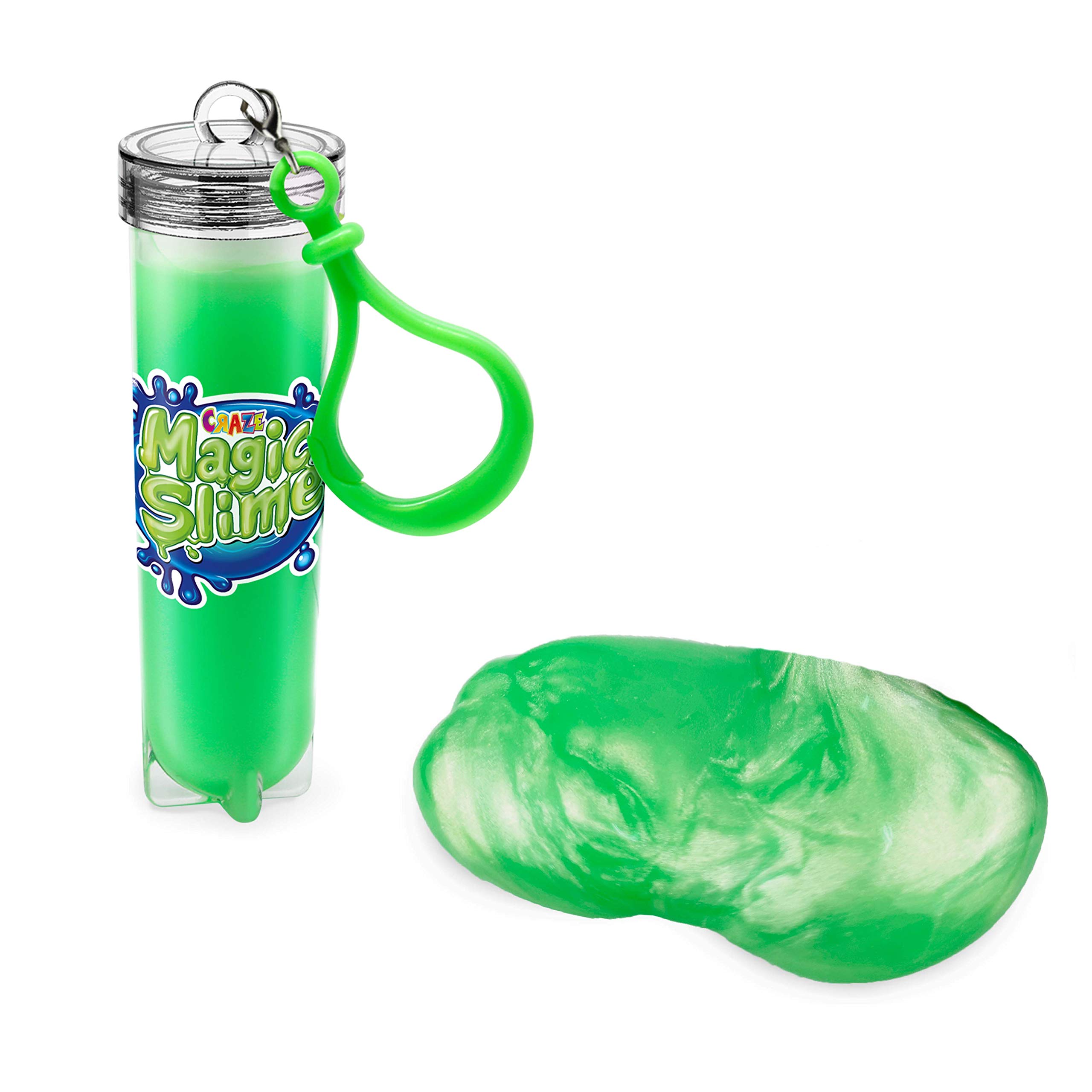 CRAZE Magic Slime Keyring with Slime Keychain for Children Party Bag 25 ml 23723, 6 Colours Available