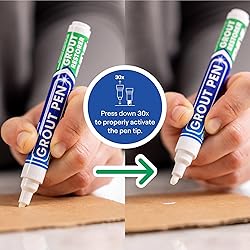 Grout Pen White Tile Paint Marker: Waterproof Grout