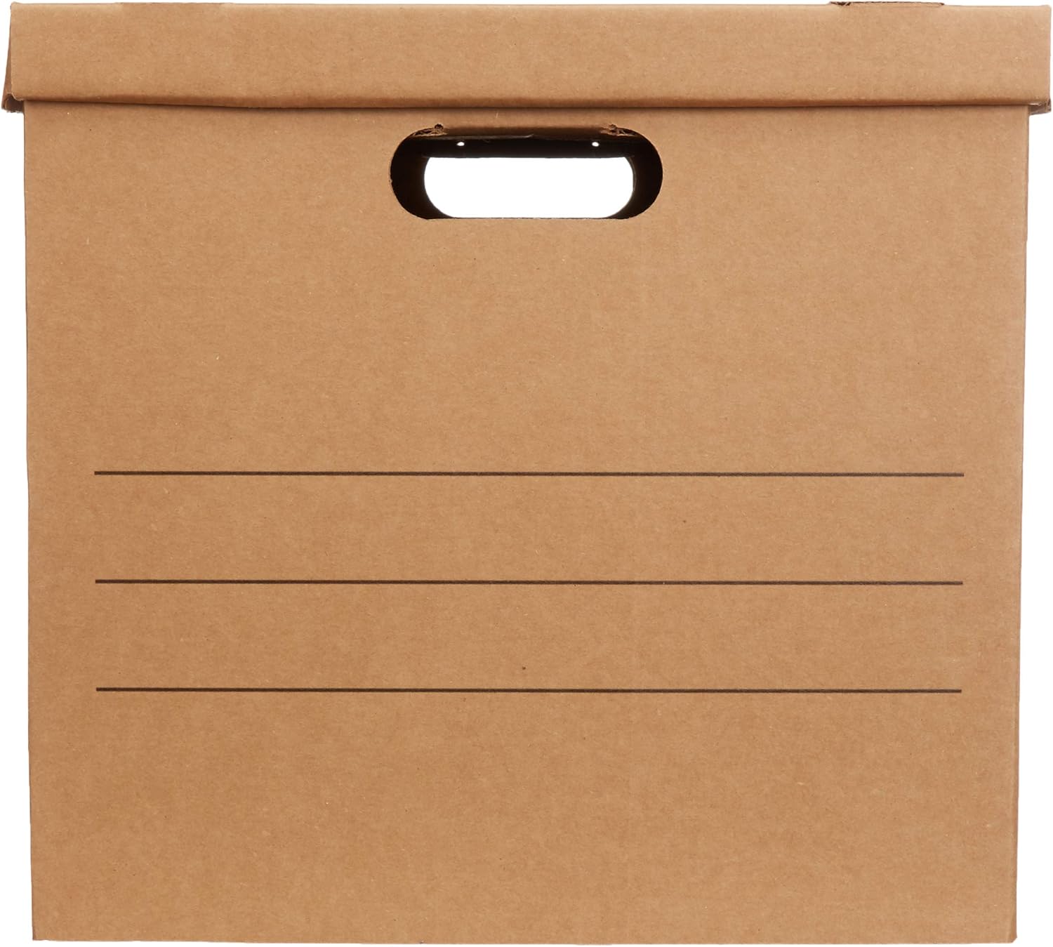 Basics Moving Boxes with Handles - Medium, 10-Pack : Office Products